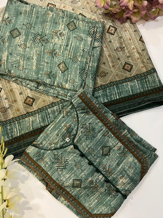 3 Piece Stitched dress