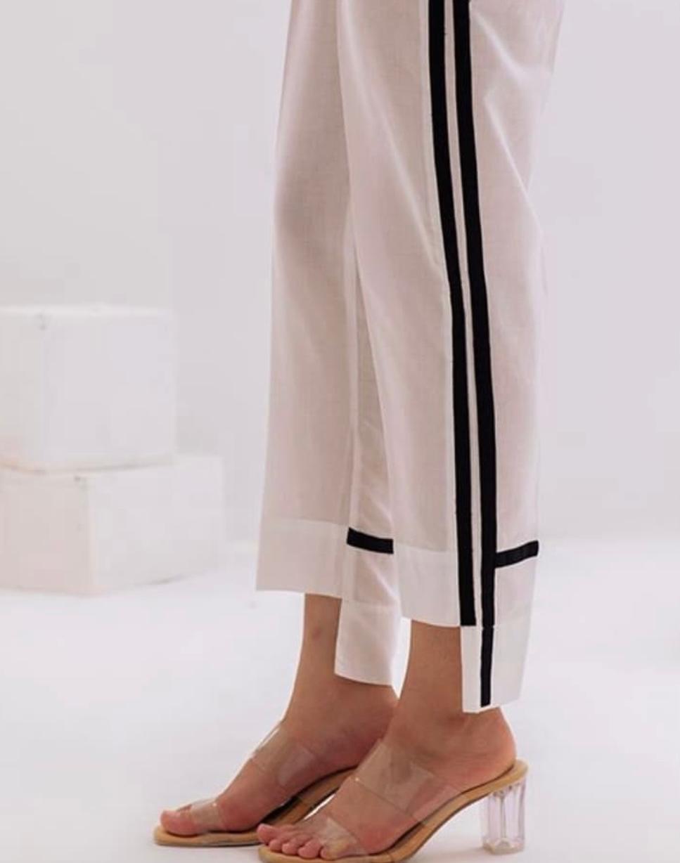 Black Line Straight Pants